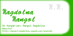 magdolna mangol business card